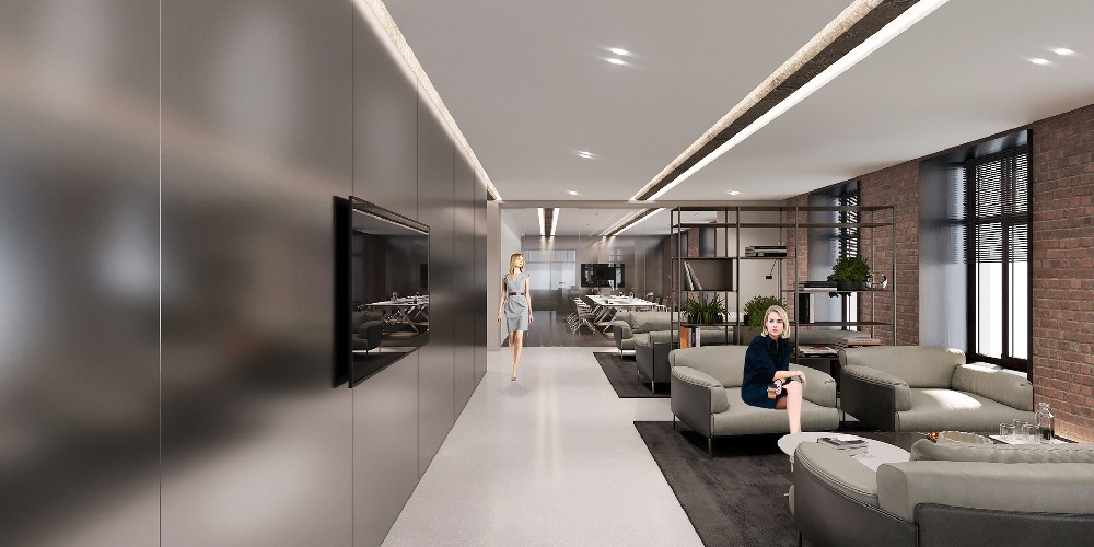 科技公司上海長寧區辦公室裝修工程